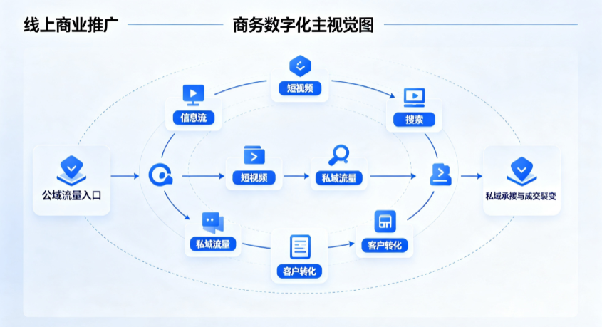 红安县线上商业推广怎么做？全域流量闭环搭建与低成本转化实战指南